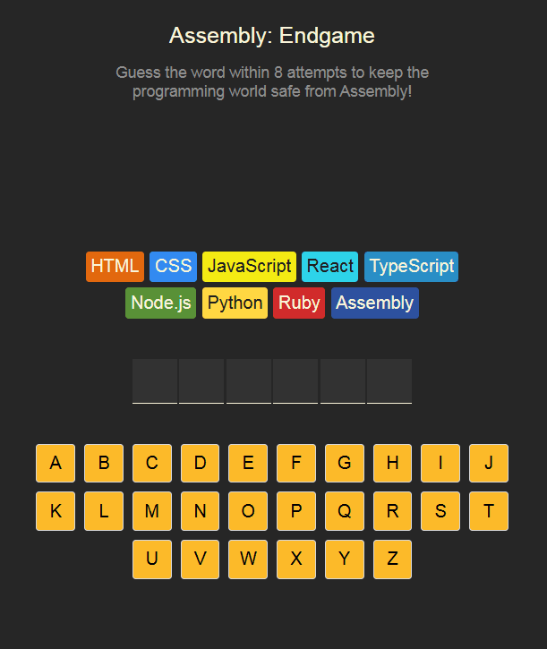 Assembly: Endgame